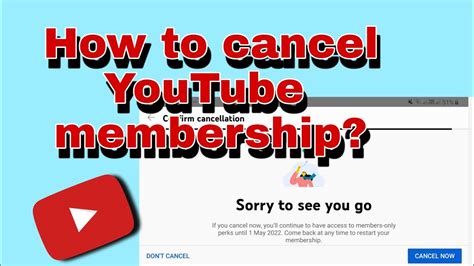 How To Cancel Youtube Membershipend Join Button Youtube