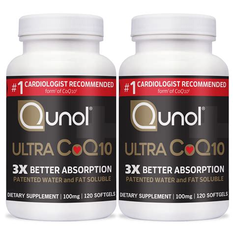 Buy Qunol Ultra CoQ10 100mg 3x Better Absorption Patented Water And