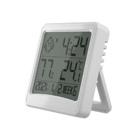 Automatic Luminous Household Electronic Temperature And Humidity Counting Display Wall Mounted