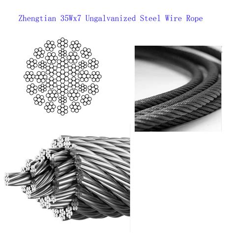 35wx7 Ungalvanized Steel Wire Rope Steel Cable China Steel Wire Rope And Galvanized Wire Rope