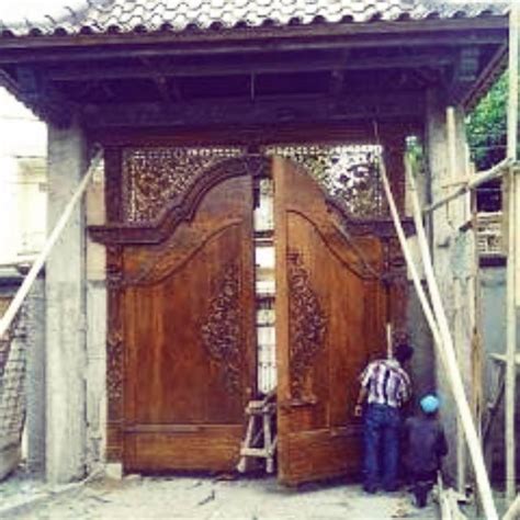 Detail Pintu Gerbang Kayu Koleksi Nomer