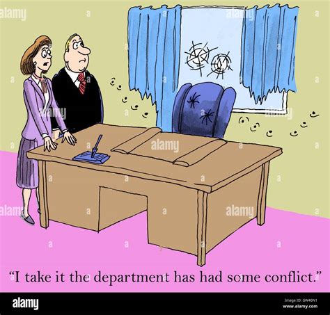 Cartoon Conflict Management Hi Res Stock Photography And Images Alamy