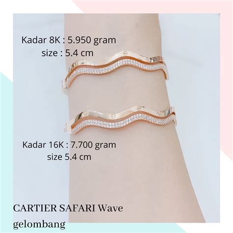 Jual Gelang Emas CTR Safari Wave Gelombang Shopee Indonesia