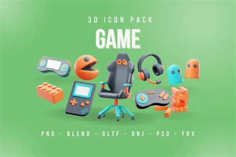 27 Handheld Game Console 3d Illustration Packs Free In Png Blend