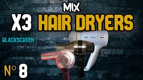 COMBO 8 HAIR DRYER Sound Bruit SECHE CHEVEUX SECADOR De Pelo ASMR