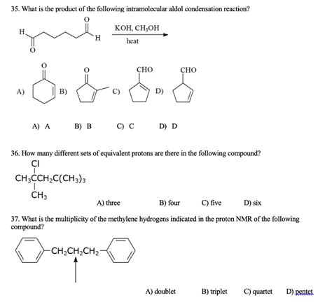 SOLVED 35 What Is The Product Of The Following Intramolecular Aldol