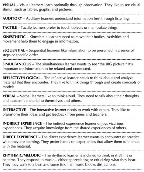 Multisensory Teaching Accommodates The 12 Ways Of Learning