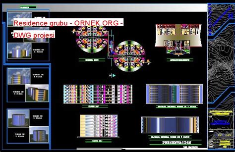 Proje Sitesi Residence Grubu Autocad Projesi