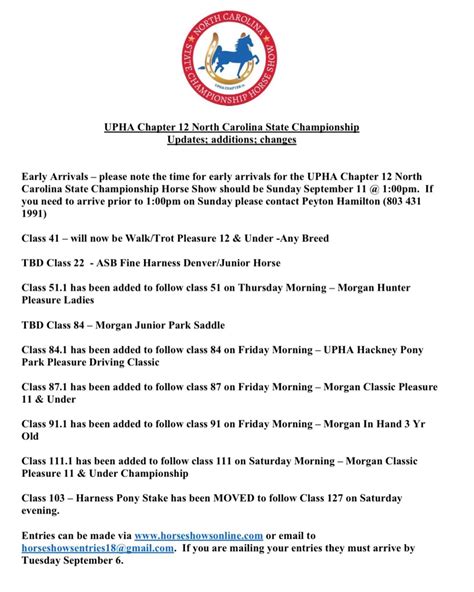 ‼️ Updated Schedule and important info for the 2022 NC State