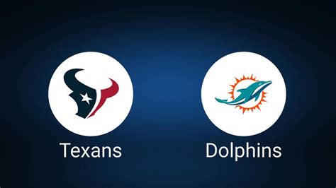 Houston Texans Vs Miami Dolphins Week 15 Tickets Available Sunday