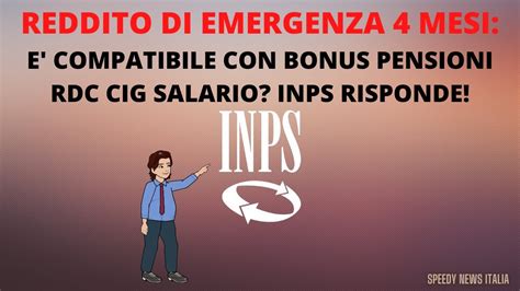 Reddito Di Emergenza Mesi E Compatibile Con Bonus Pensioni Rdc Cig