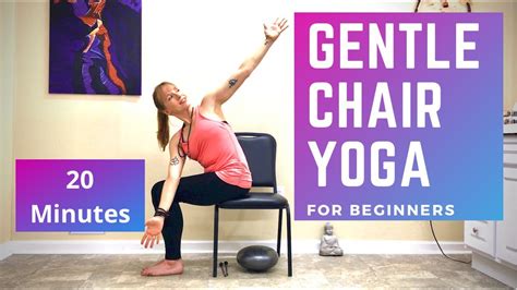 20 Min Gentle Chair Yoga Class Chair Yoga For Beginners And Seniors Youtube