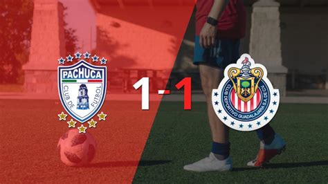 Pachuca Y Chivas Se Reparten Los Puntos Y Empatan 1 1