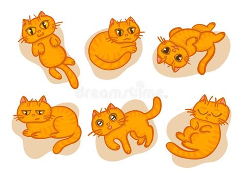 Cat Characters Different Emotions Stock Illustrations 153 Cat