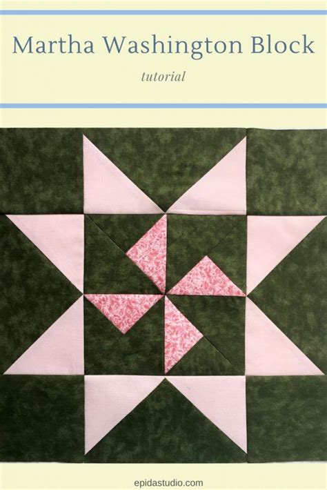 Martha Washington Star Quilt Block Tutorial