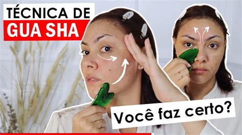 Como Fazer Massagem Facial GUA SHA Para Afinar O Rosto Passo A Paso