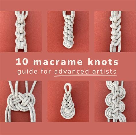 Trendy Macrame Knot Guide PDF With 10 Macrame Knots Explained Step By