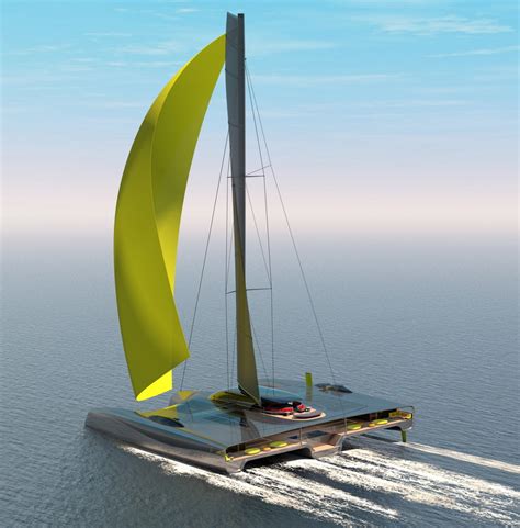 40 Meter Long Domus Trimaran Concept Aspires To Be The First Truly Zero