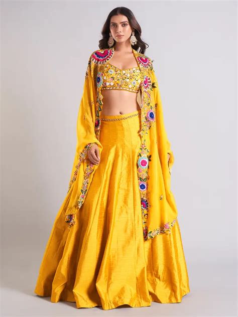 Heavy Mustard Yellow Lehenga Choli For Wedding G3 WLC15787