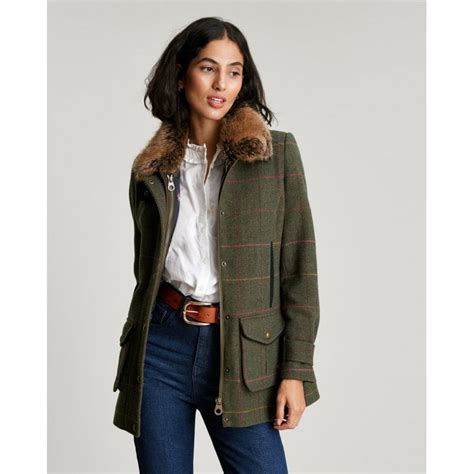 Joules Fieldcoat Luxe Womens Tweed Jacket With Removable Gilet Womens