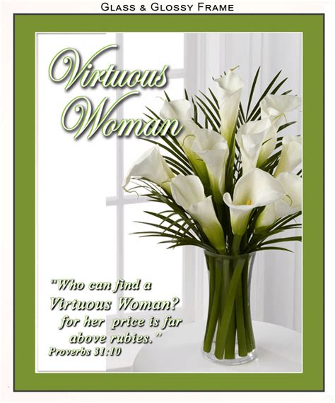 Proverbs 31:10 Virtuous Woman Christian Framed Wall Art Religious Gifts ...