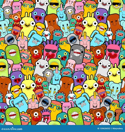 Doodle Monster Vector Illustration 17422988