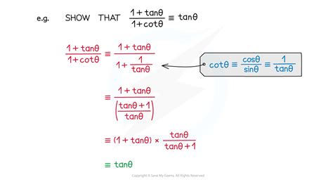 Trigonometric Proof Edexcel A Level Maths Pure Revision Notes