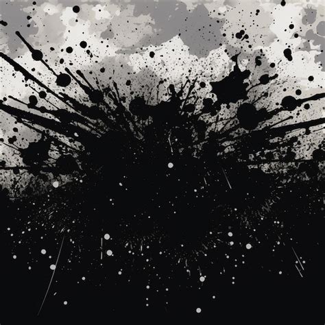 Premium Photo Vector Abstract Black Splat Grunge Background