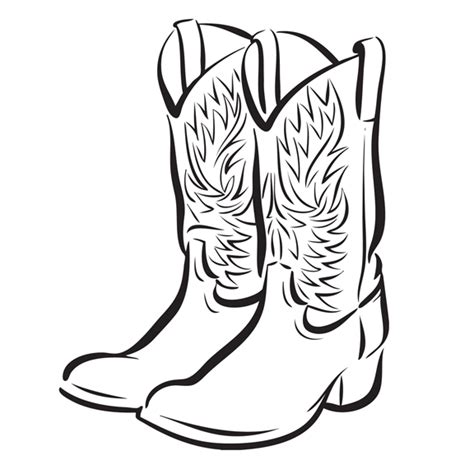 Cowboy Boot Coloring Pages - ClipArt Best