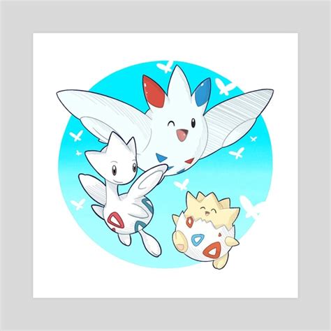 Evolution Lines-Togepi, an art print by Althea Welsch - INPRNT