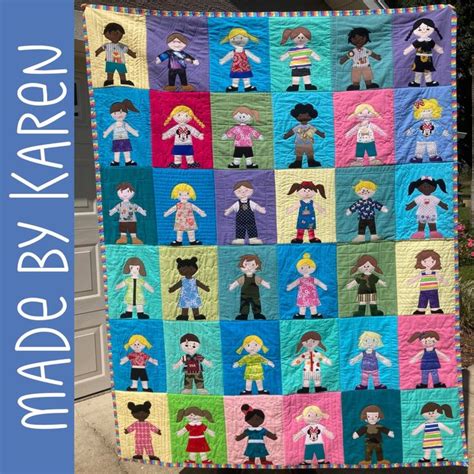 Paper Dolls Quilt Pattern Doll Quilt Quilts Paper Dolls