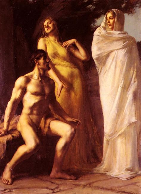 Hercules Between Virtue And Vice Painting Emmanuel Benner Oil Paintings