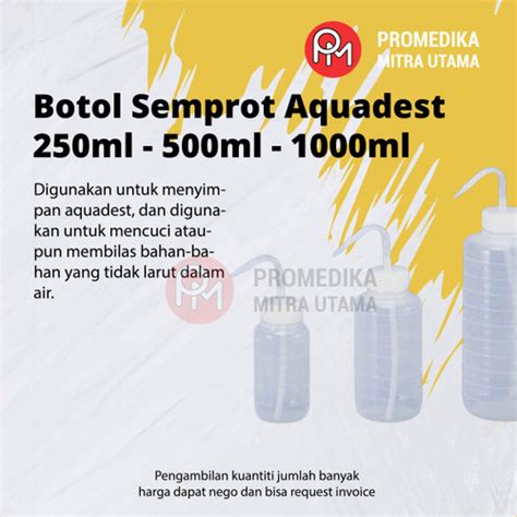 Jual Botol Semprot Aquadest 250ml 500ml 1000ml 500ml Kota