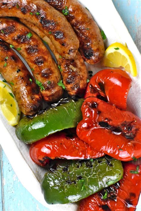 Grilled Italian Sausage and Peppers - GypsyPlate