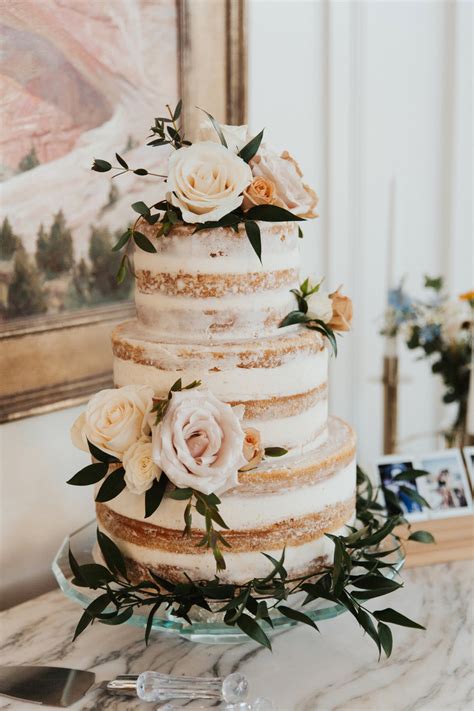 Naked Semi Naked Wedding Cakes For Stylish Celebrations Wedding