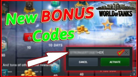 World Of Tanks Blitz Codes Wot Blitz Bonus Code Youtube