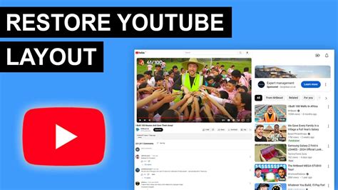 How To Restore Old Youtube Layout How To Get Old Youtube Layout