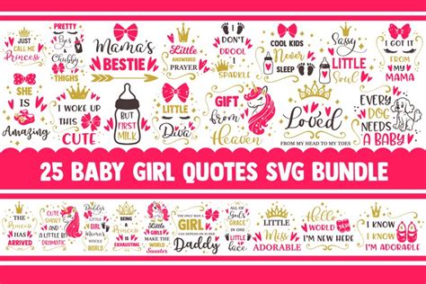 Baby girl SVG Bundle, baby svg, newborn svg, (1110611)