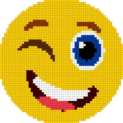 Emoji Pixel Art Paint By Number Sandbox Coloring Book Pages Crochet