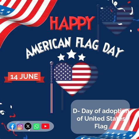 Happy American Flag Day Instagram Post Template Postermywall