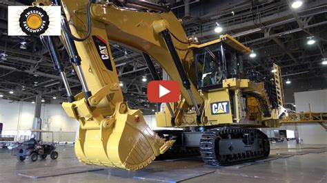 Ton Caterpillar B Excavator Moving Out Of Minexpo