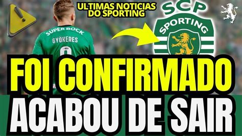 Acabou De Confirmar Olha Isto Minha Nossa Not Cias Do Sporting