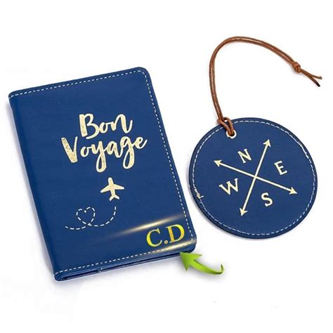 Cadeau D Part Voyage Tiquette Bagage Tui Passeport Personnalis