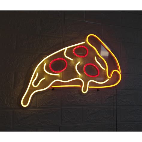 Placa Letreiro Luminoso Led Neon Pizza Shopee Brasil