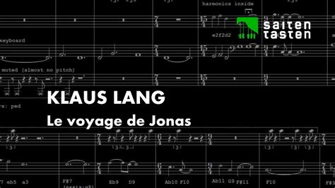 Saiten Tasten Klaus Lang Le Voyage De Jonas Mathilde