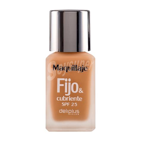 Deliplus Maquillaje fluido fijo cubriente Nº 08 dorado U