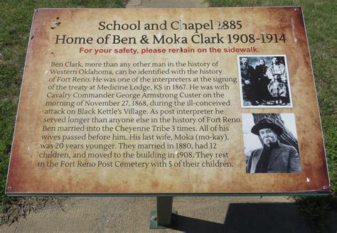 Ben And Moka Clark House At Fort Reno Marker Canadian Cou Flickr