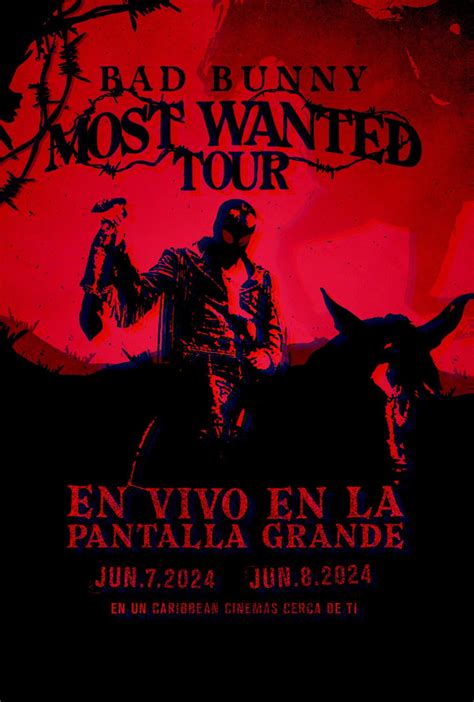 Bad Bunny Most Wanted Tour 2024 The Poster Database Tpdb