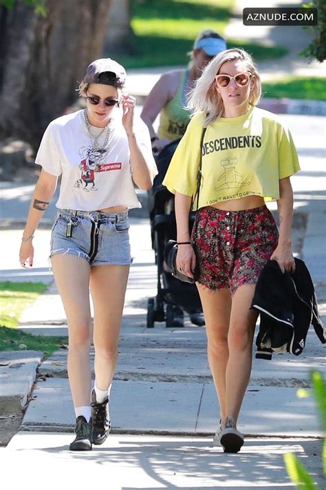 Dylan Meyer And Kristen Stewart On A Romantic Stroll This Morning In