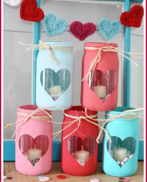 15 Sweet And Simple Valentine Mason Jar Designs For A Joyful Celebration